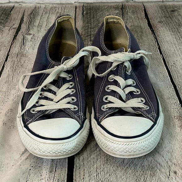 D10 Chuck Taylor All Star Converse Blue Canvas Sneakers, Size 7.5, Pre-owned - Picture 1 of 8